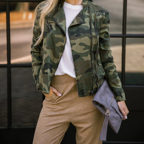 Blank NYC Jackets & Blazers - Blank NYC Camouflage Jacket